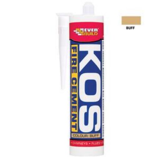 Picture of SIKA KOS Buff Fire Cement 300ml High Temperature Applications