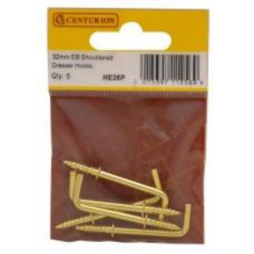 Picture of Centurion Electro Brass Dresser Cup Hooks 32mm