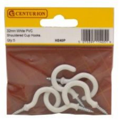 Picture of Centurion White Cup Hooks 32mm