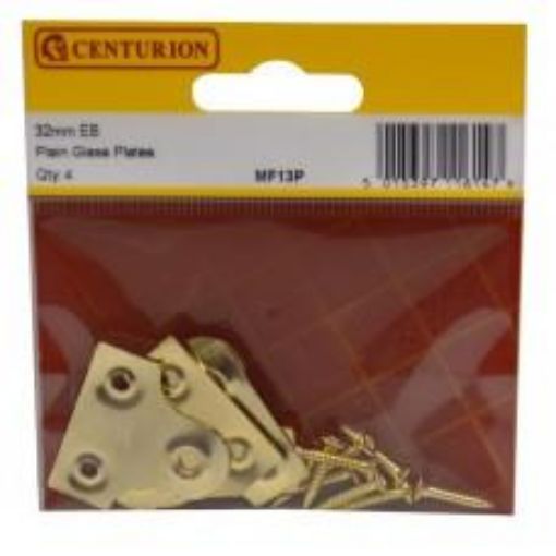 Picture of Centurion Electro Brass Plain Glass Plate 32mm