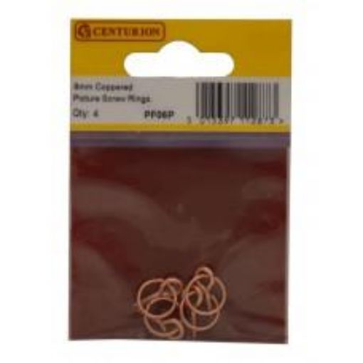 Picture of Centurion Copper Screw Rings 8mm Pack of 4