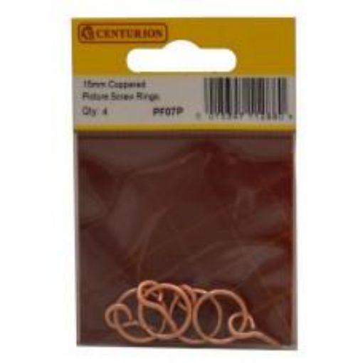 Picture of Centurion Copper Screw Rings 15mm Pack of 4
