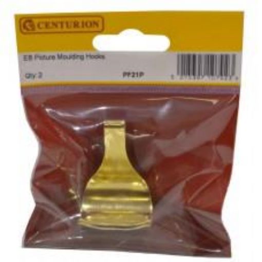 Picture of Centurion Electro Brass Moulding Hooks Pack of 2