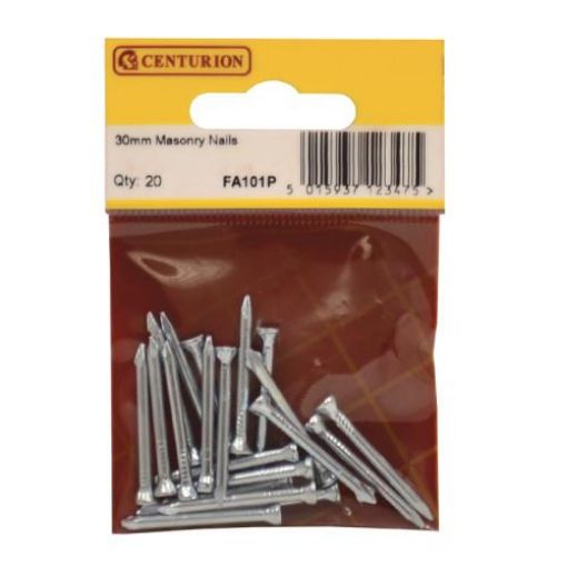 Picture of Centurion Masonry Nails 30mm Pack of 20 Sharp Point