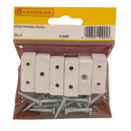 Picture of Centurion White Modesty Blocks Pack of 6