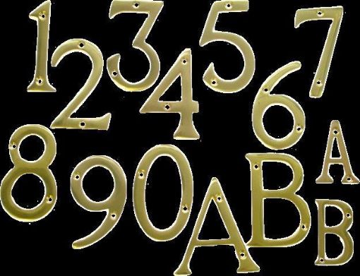 Picture of Centurion Brass Door Numeral 75mm Number '0' With Screws