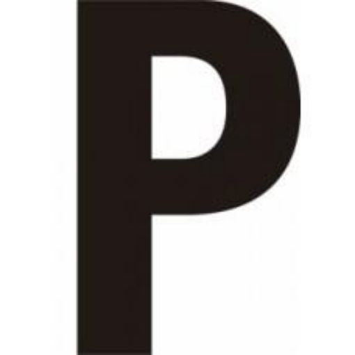 Picture of Centurion Black Door Letter 150mm Letter 'B' Self Adhesive