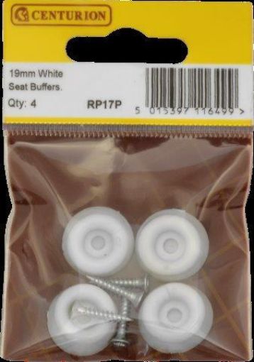 Picture of Centurion White Swat Buffer Pads 19mm Pack of 4