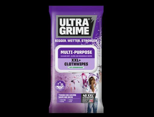 Picture of UltraGrime Multi-Purpose Pomelo Pack of 40 Cloth Wipes