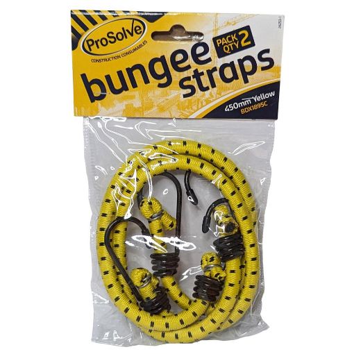 Picture of Prosolve Yellow Bungee Straps 450mm Pair