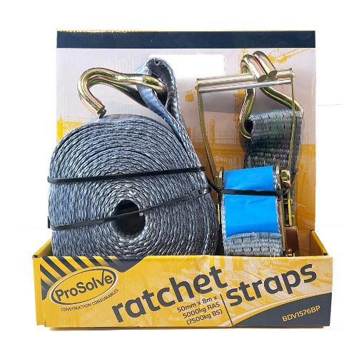 Picture of Prosolve Ratchet Strap 50x8m 5000kg Load Strength