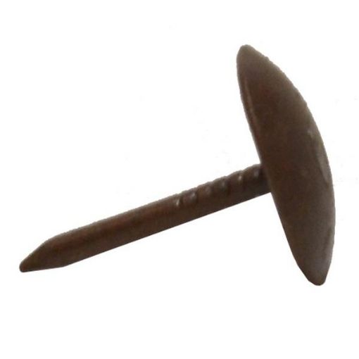 Picture of Centurion Flat Brass Upholstery Nails Pack of 30 Dome Head