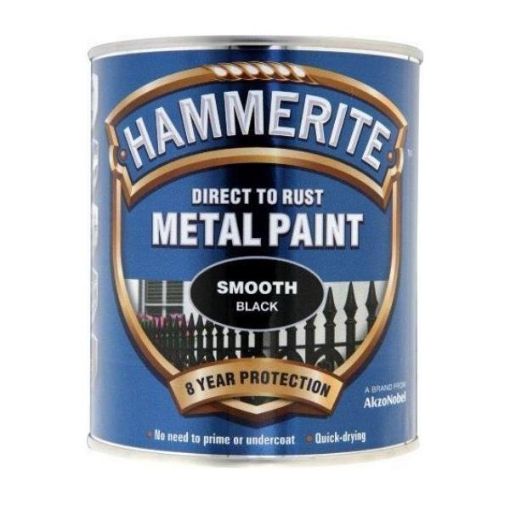 Picture of Hammerite Smooth Metal Paint Direct to Rust - All Colours