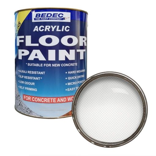 Picture of Bedec Acrylic Base Clear Concrete Garage Floor Paint