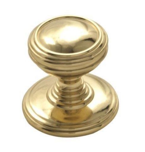 Picture of Carlisle Brass Delamain Polished Brass Cupboard Door Knob 25mm Furniture Knob