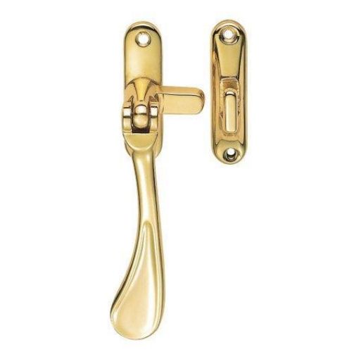 Picture of Carlisle Brass Polished Brass Reversible Window Casement Fastener Victorian Style