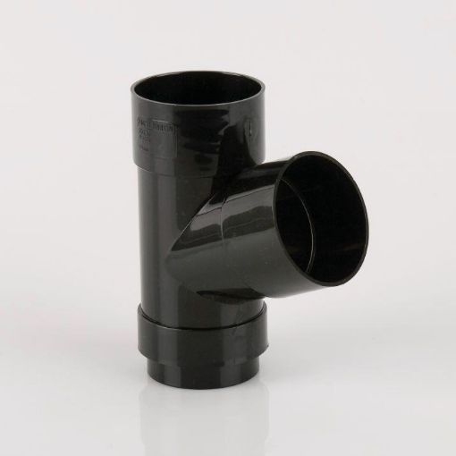 Picture of Brett Martin Black Downpipe Branch 112.5° 68 x 68mm BR218B