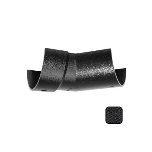 Picture of Alumasc Cast Aluminium Black Half Round Guttering 113mm 135 Degree Internal Angle