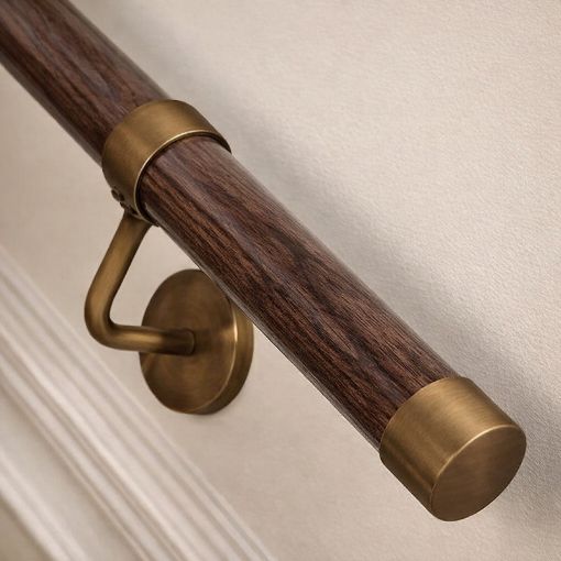Picture of Rothley Ebony Wood Handrail Kit 3.6m Stair Handrail