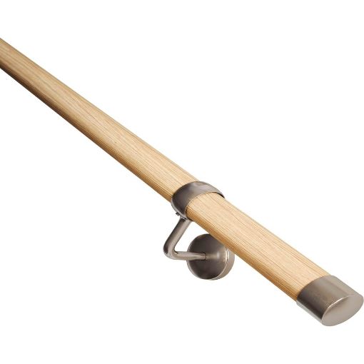 Picture of Rothley Pine Wood Handrail Kit 3.6m Stair Handrail