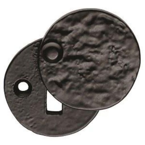 Picture of Carlisle Brass Ludlow Antique Black Key Escutcheon With Cover 40mm Traditional