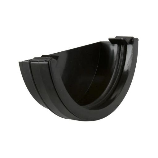 Picture of Brett Martin Roundstyle Black External Stop End 112mm BR047B