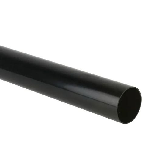 Picture of Brett Martin Plain End Black Round Downpipe 68mm x 2.5m BR201B