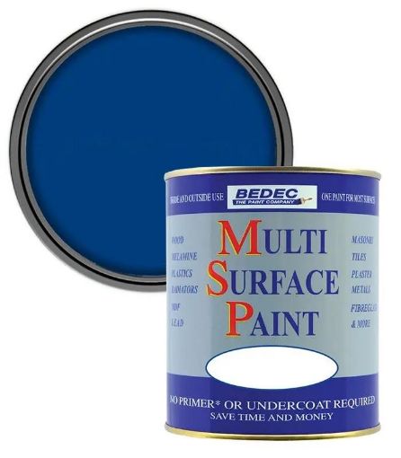Picture of Bedec Oxford Blue Multi-Surface Paint 250ml Gloss Finish