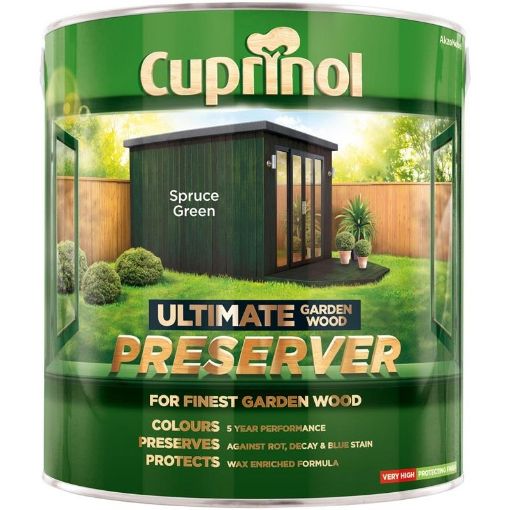 Picture of Cuprinol Ultimate Spruce Green Wood Preserver 1L