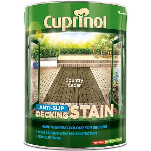 Picture of Cuprinol Country Cedar Anti-Slip Decking Stain 5L